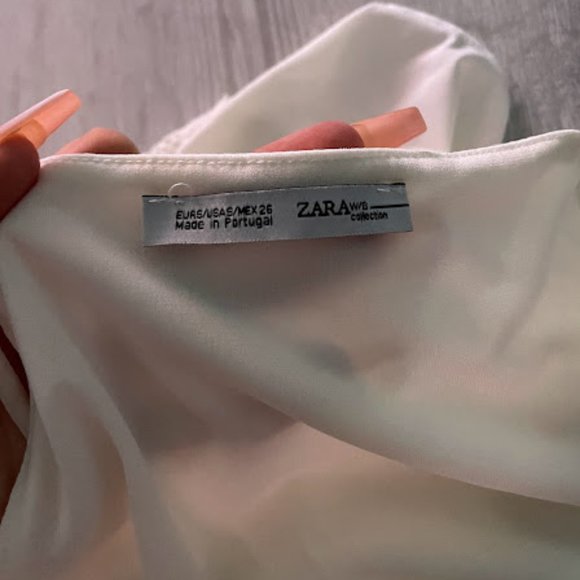 Zara White Floral Top - Picture 3 of 3